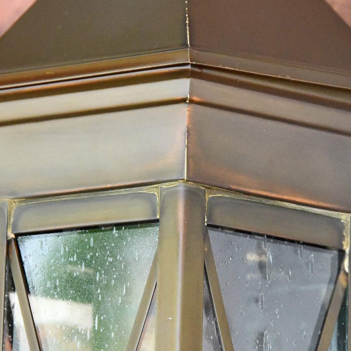Solid Brass Traditional Flush Fitting Wall Lantern