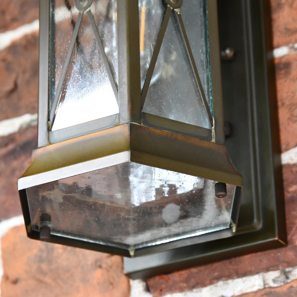 Solid Brass Traditional Flush Fitting Wall Lantern