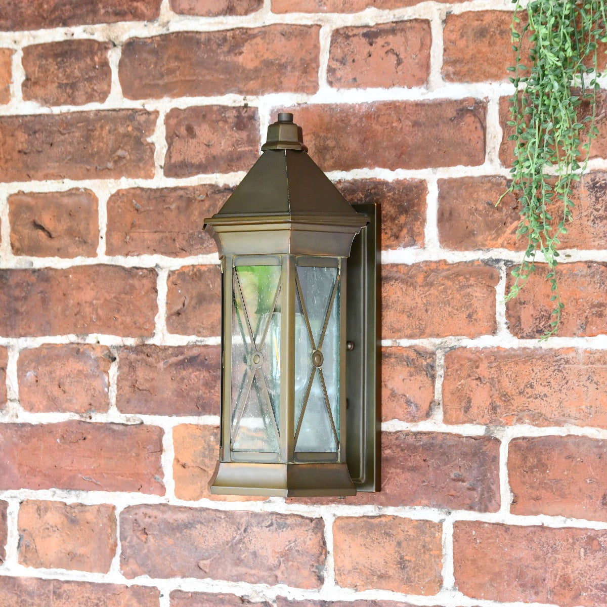 Solid Brass Traditional Flush Fitting Wall Lantern