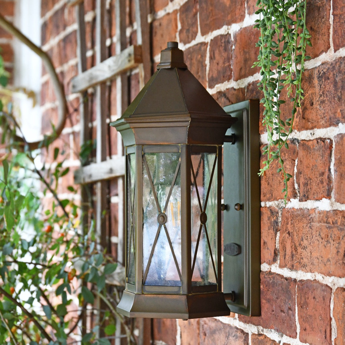 Solid Brass Traditional Flush Fitting Wall Lantern