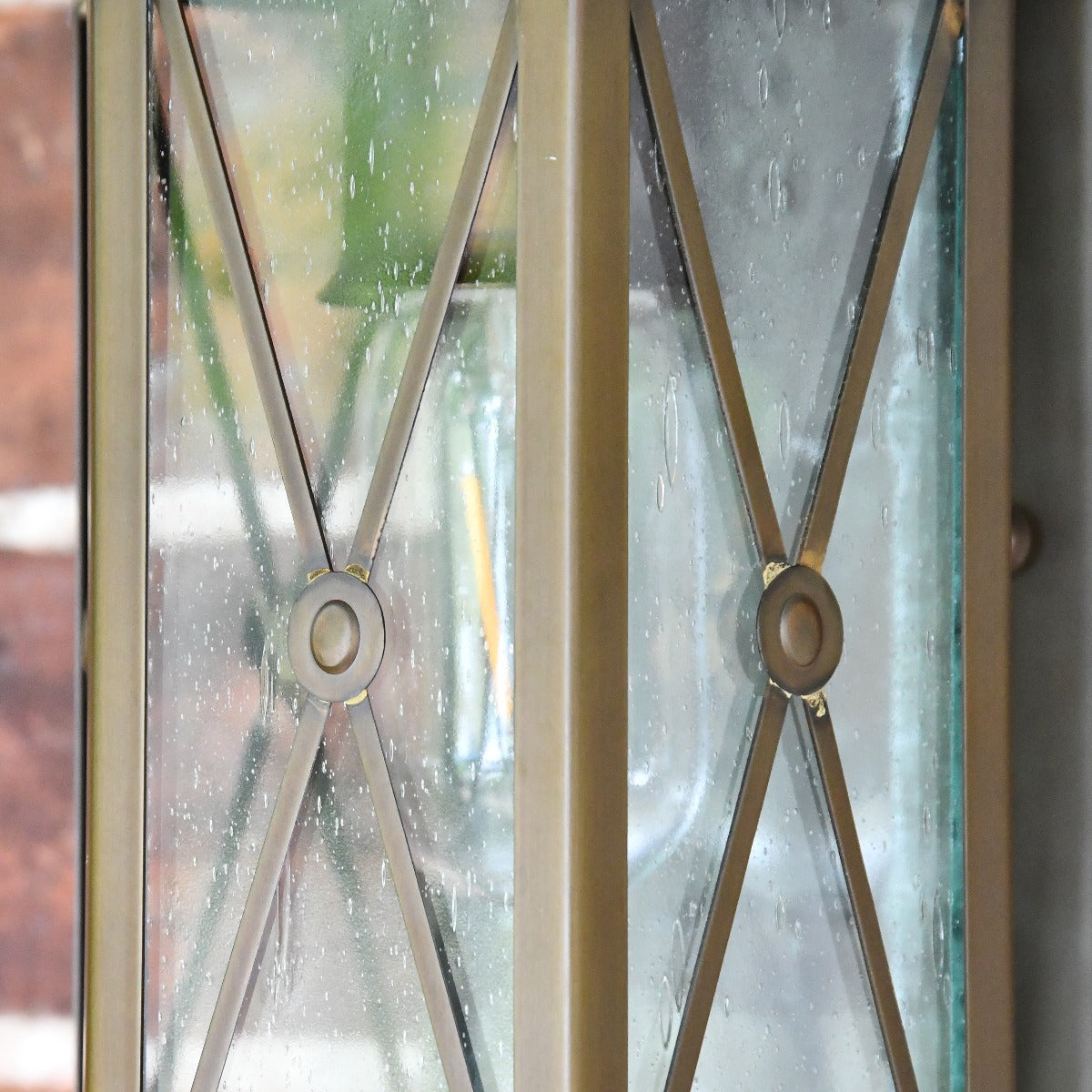 Solid Brass Traditional Flush Fitting Wall Lantern