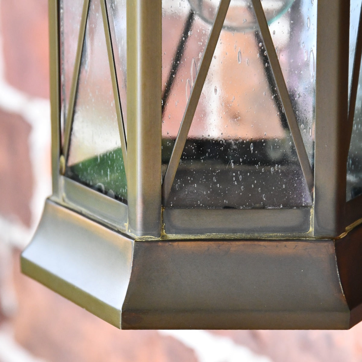 Solid Brass Traditional Flush Fitting Wall Lantern
