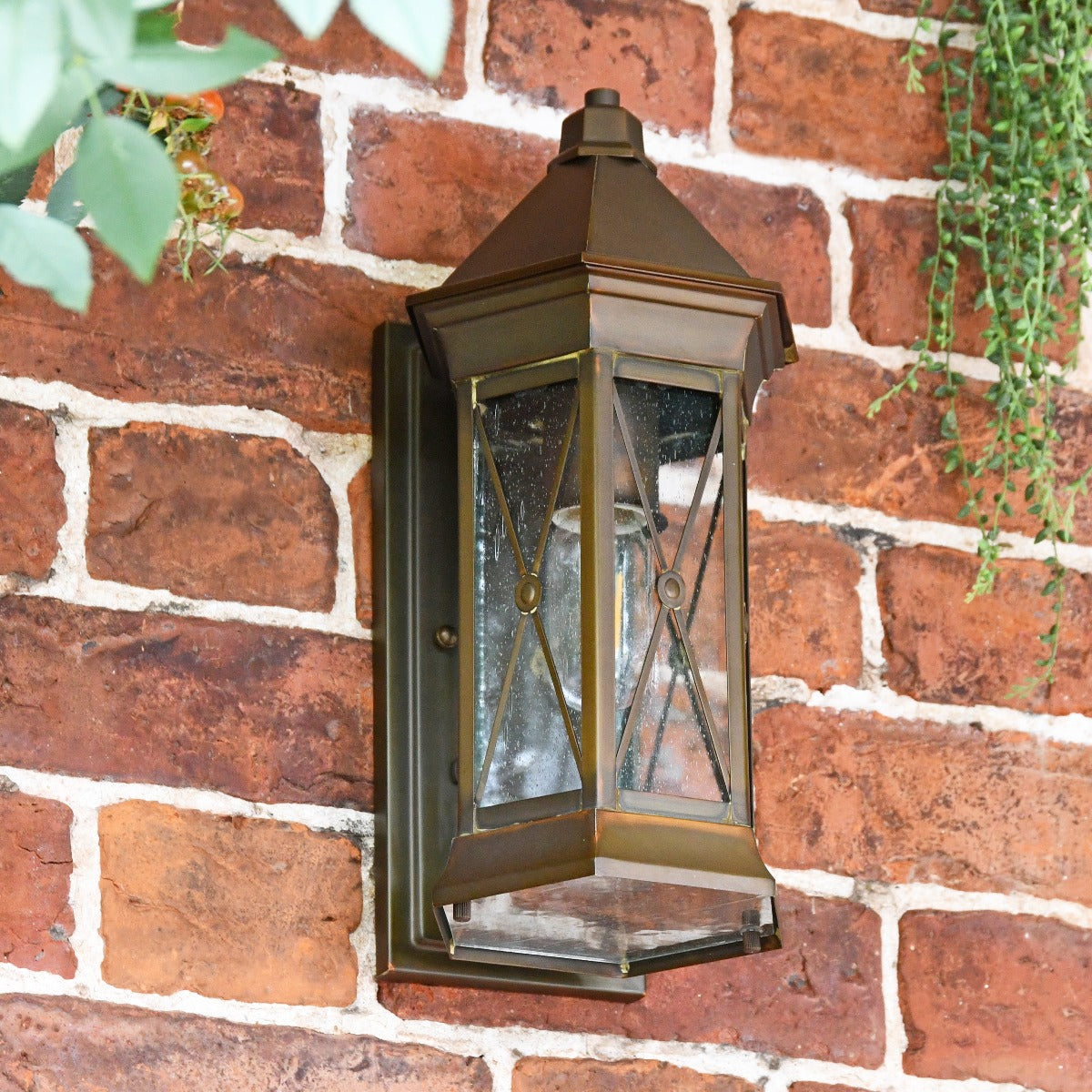Solid Brass Traditional Flush Fitting Wall Lantern