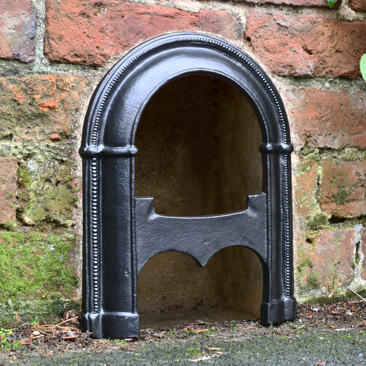 Three quarter angle of the cast iron boot scraper