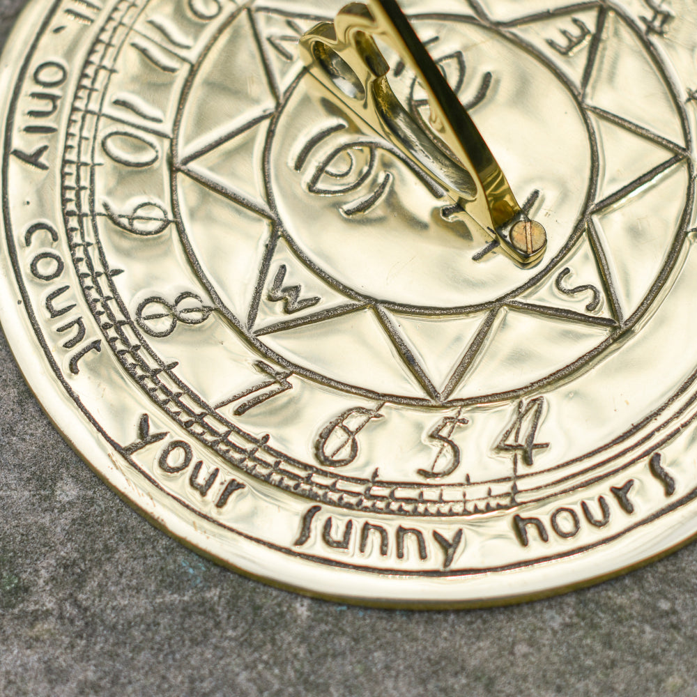 Close up of the numbers around the edge