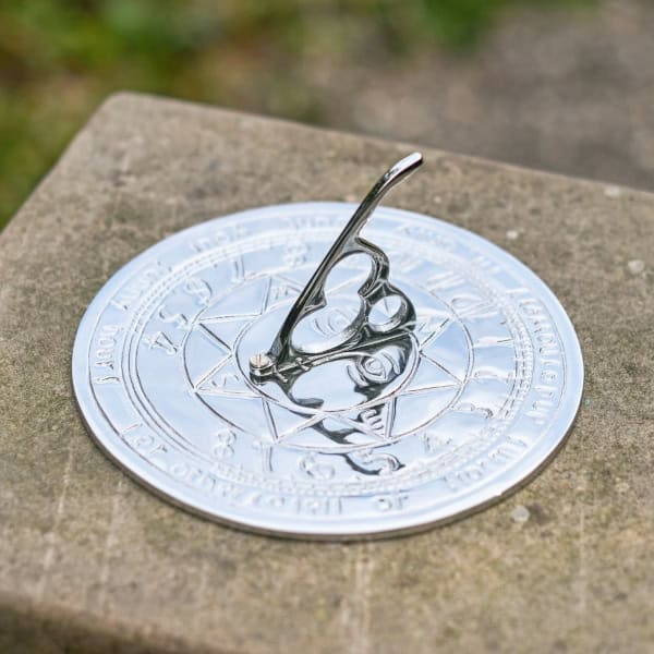 'Solskin' Chrome Sundial - thumbnail