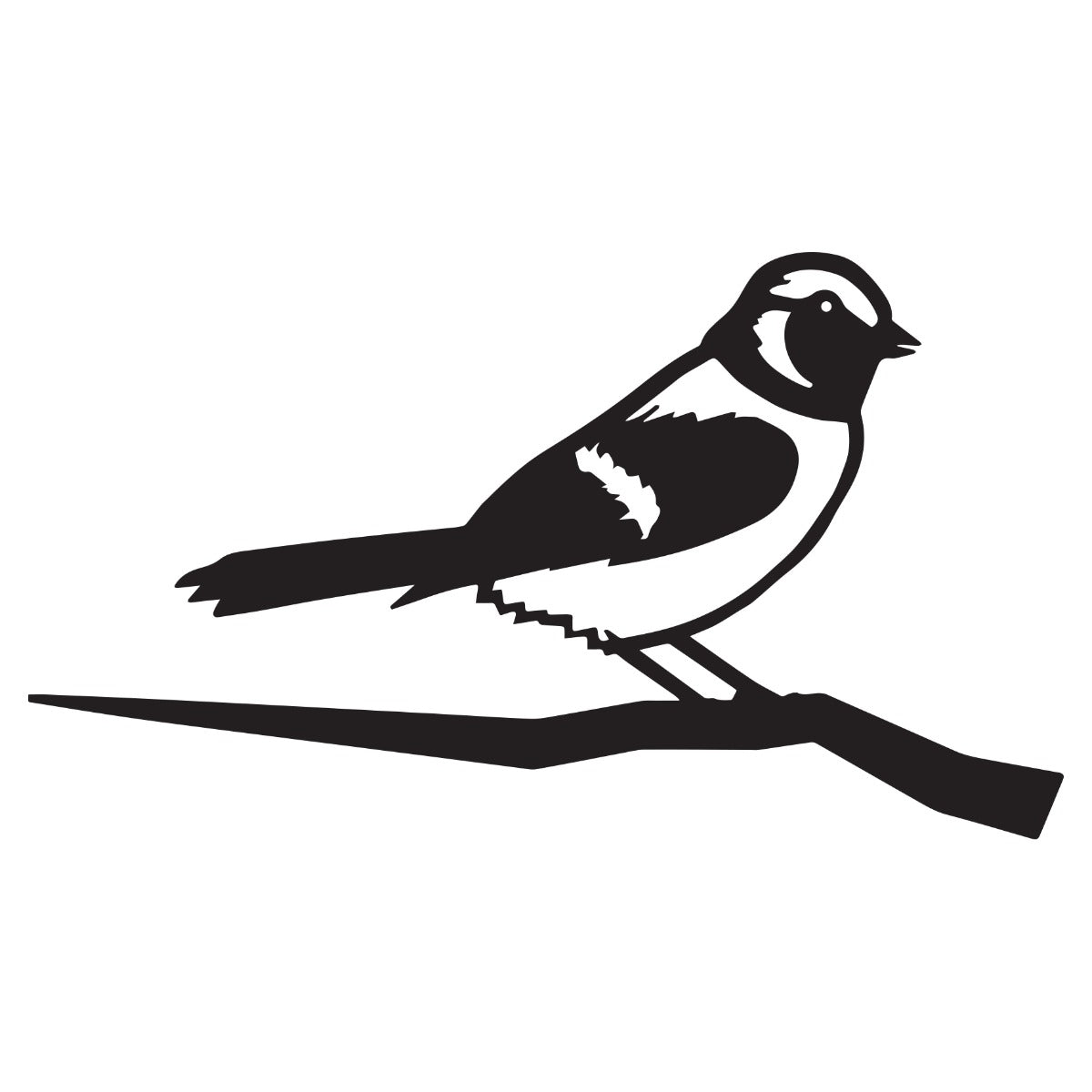 Sparrow Garden Sheet Steel Tree Spike In Black