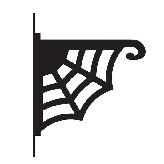 Spider Web Design Garden Hanging Basket Bracket