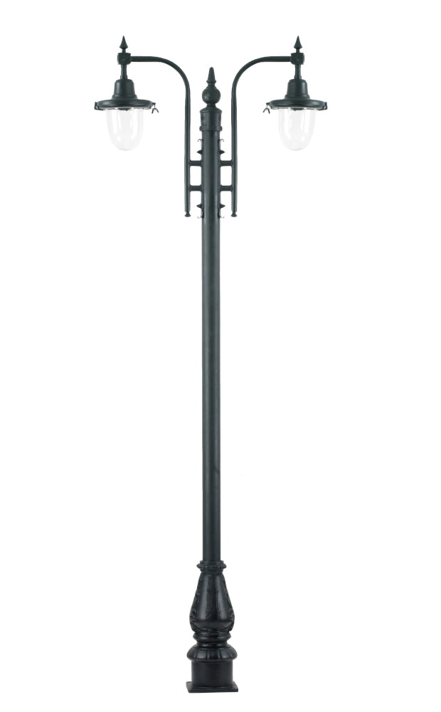 St Florent Dual Head Swan Neck Lamp Post