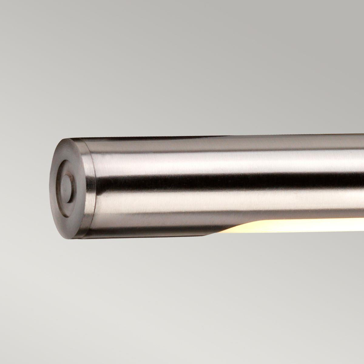 Magnified view of the light end