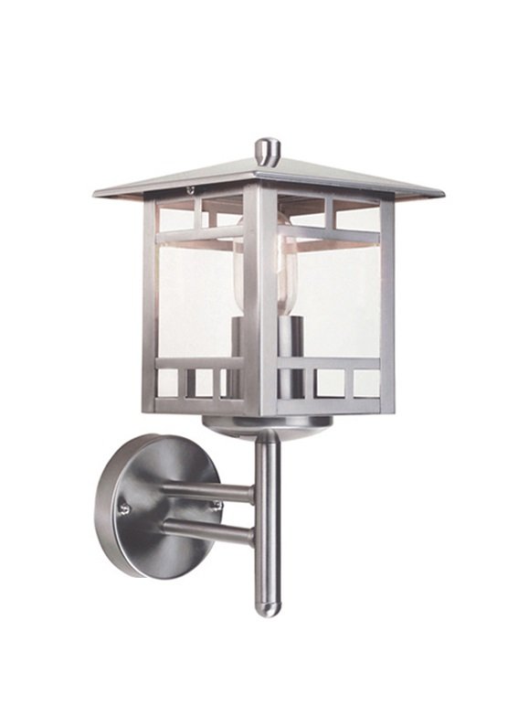 Stainless Steel Porch Lantern and Mounting Bracket