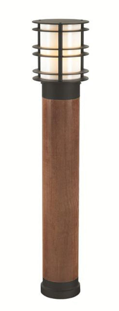 'Stancliffe' Large Wooden Black Bollard - thumbnail