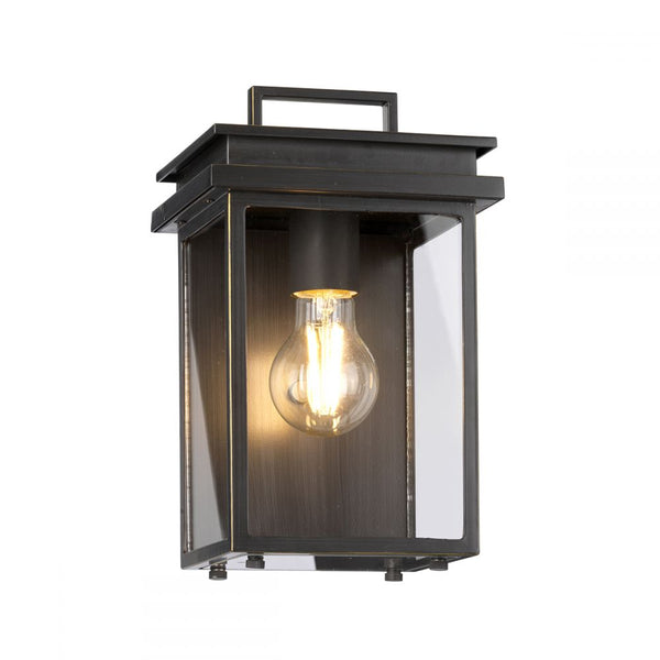 Standard Antique Bronze Traditional Flush Wall Lantern