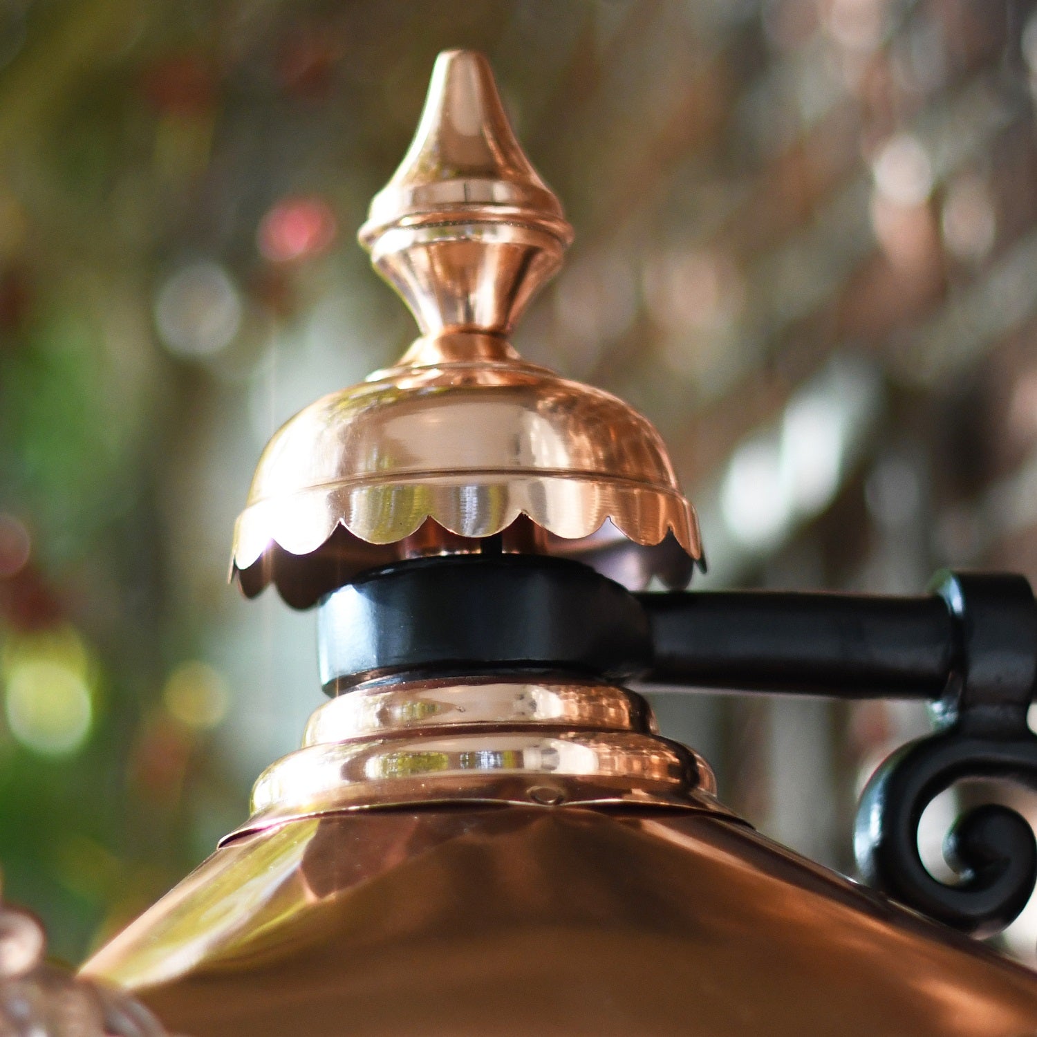 Standard Copper Top Fix Wall Lantern and Bracket