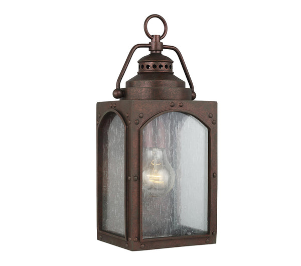 Standard Rustic Copper Finish Gas-Lamp Style Wall Lantern
