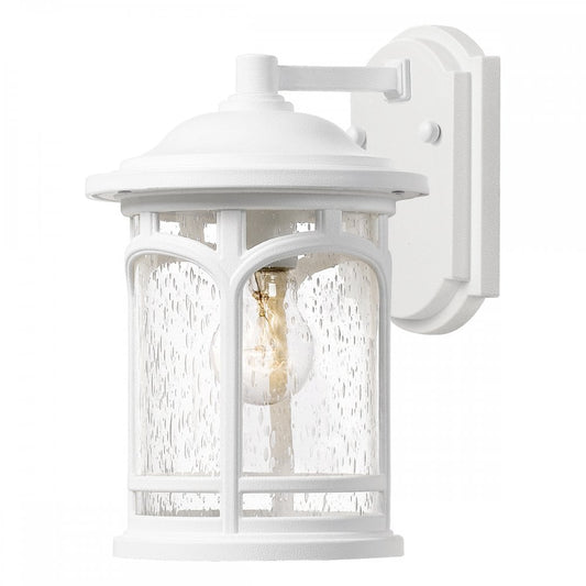 Standard White Finish Suspended Cylinder Wall Lantern