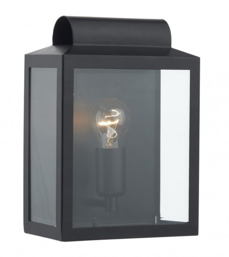 'Stapeley' Black Rectangular Flush Fit Wall Lantern