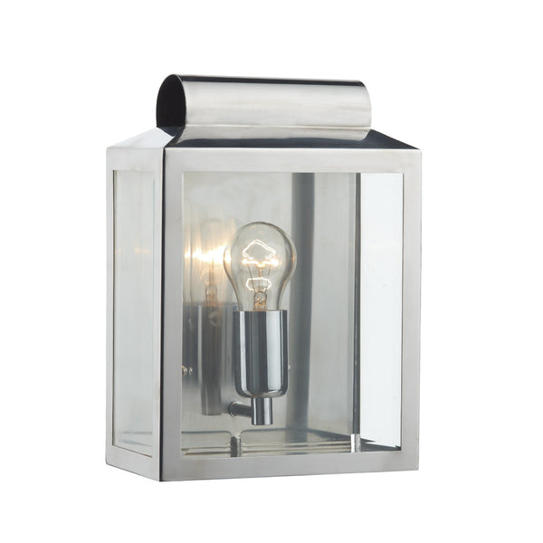 'Stapeley' Stainless Steel Rectangular Flush Fit Wall Lantern