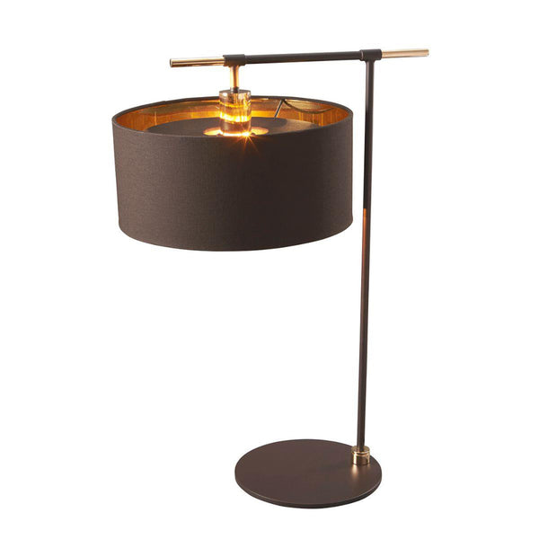 Steel 'Burkham' Brown Table Light