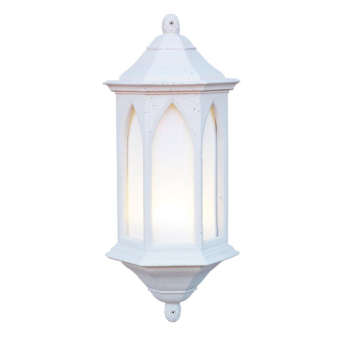 Stone Wash Effect Victorian Flush Wall Light In White