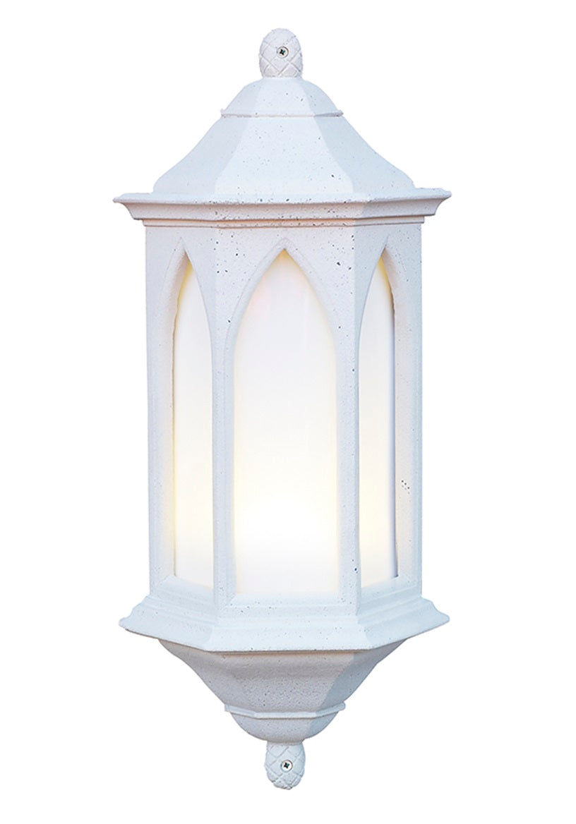 Stone Wash Effect Victorian Flush Wall Light In White