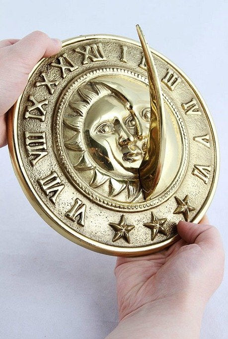 Dusk to Dawn Brass Sundial