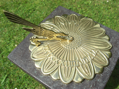 Sunflower and Bird Sundial