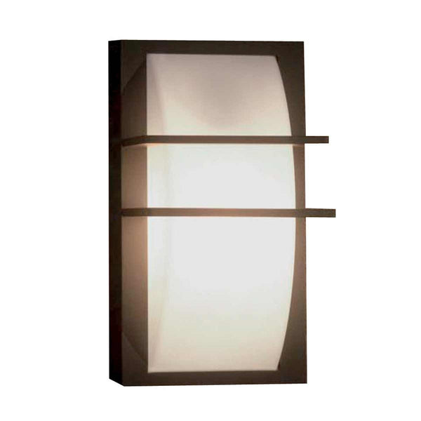 'Torsby' Modern Aluminium Rectangular Wall Light - 35cm