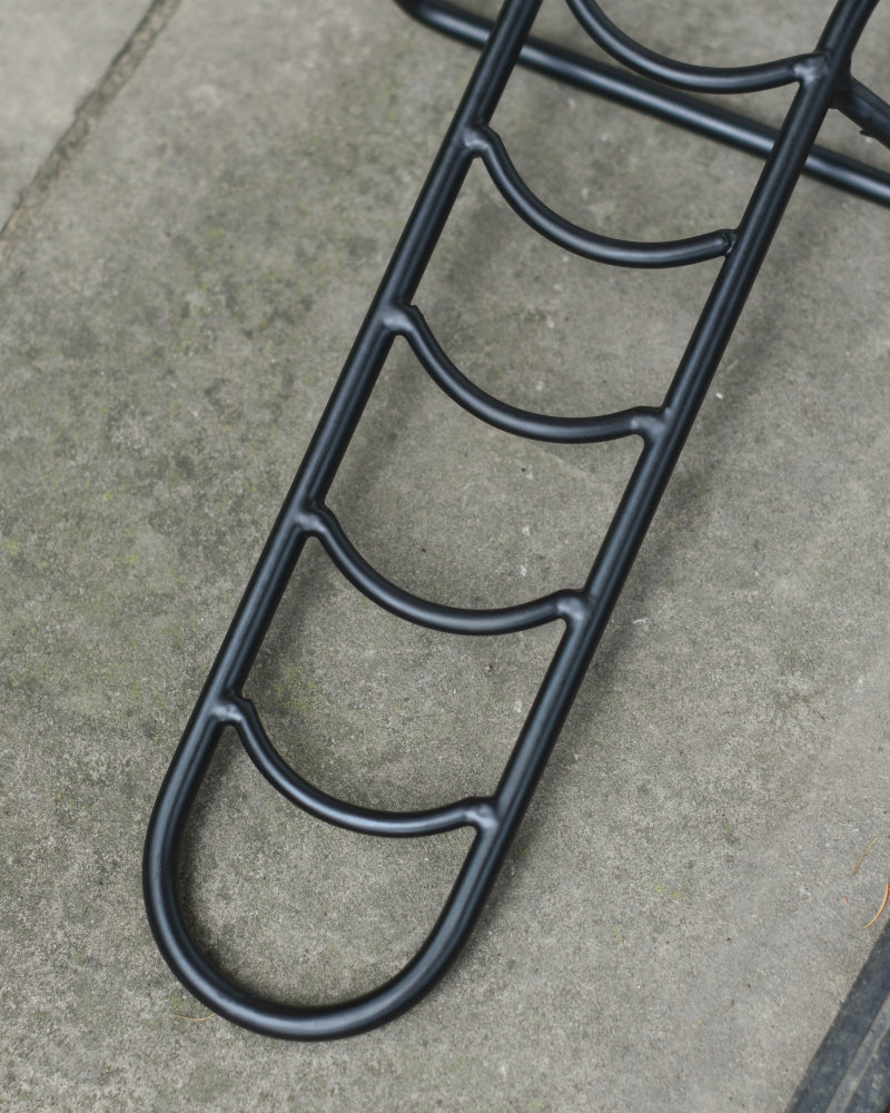 Over the top view of the steel apex