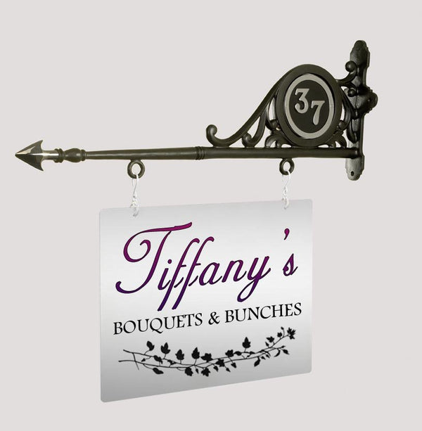 Hanging Bar Sign With Chrome Detailing