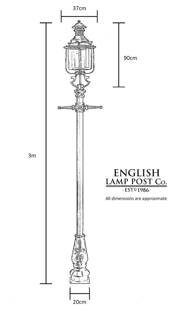 Victorian Belgravia 2.9m Lamp Post