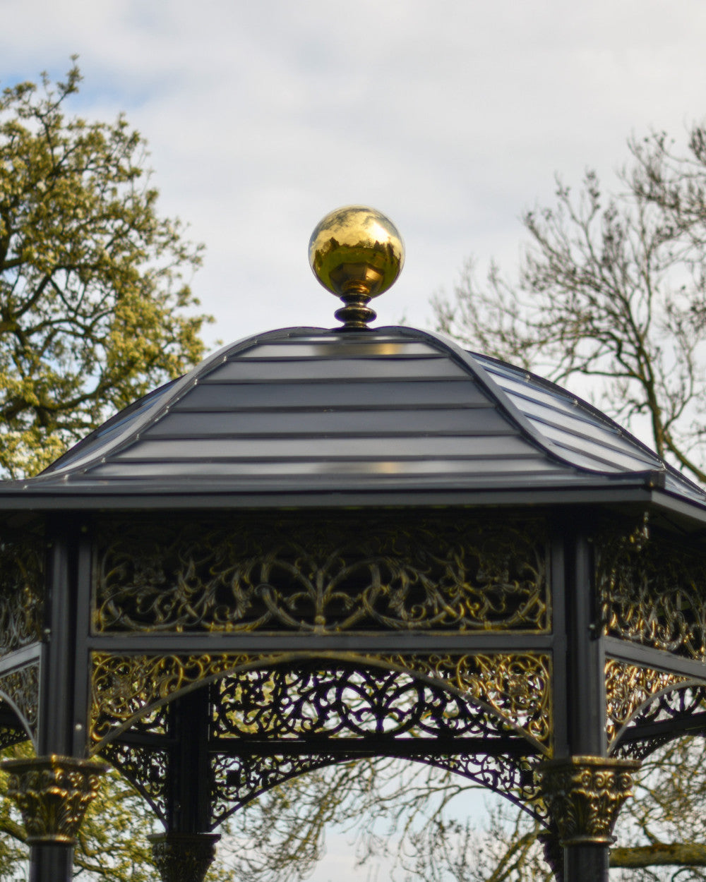Ornate globe pavilion roof