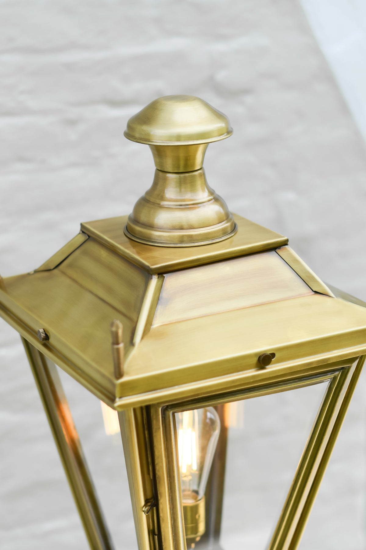 The apex of the brass lantern
