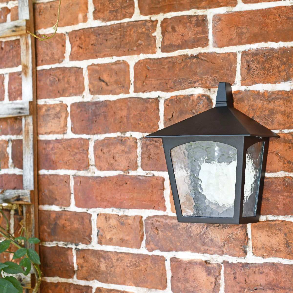 The Aston Traditional Black Half Wall Lantern