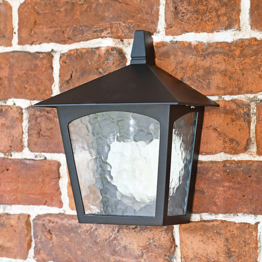 The Aston Traditional Black Half Wall Lantern