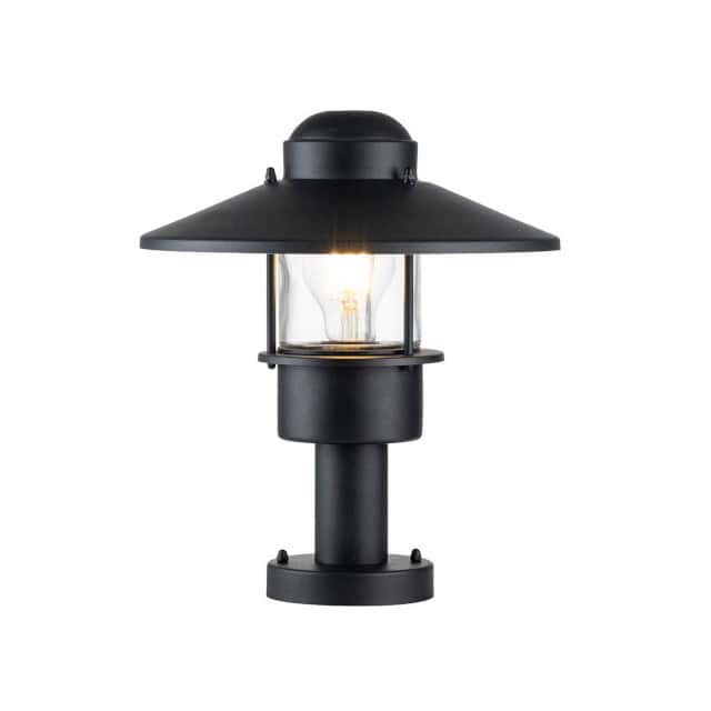 The Black 'Bowood' Modern Pillar Light - thumbnail