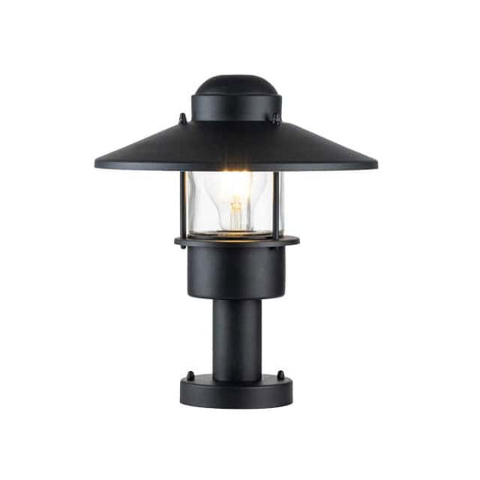 The Black 'Bowood' Modern Pillar Light - thumbnail