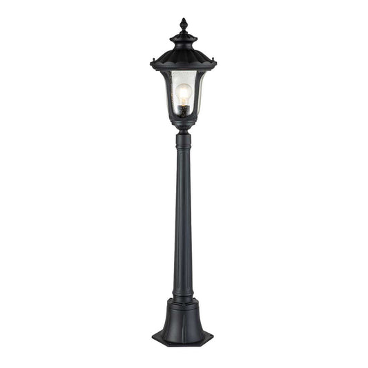 The Black 'Croxall' Traditional Pillar Light