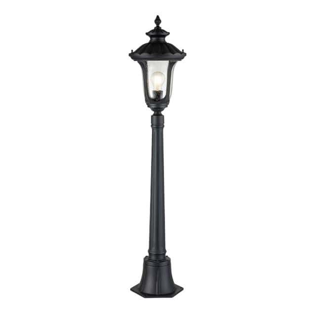 The Black 'Croxall' Traditional Pillar Light - thumbnail