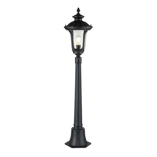The Black 'Croxall' Traditional Pillar Light - thumbnail