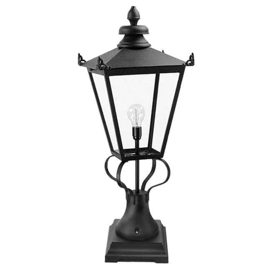 The Black Victorian 'Whitley' Pillar Light - thumbnail