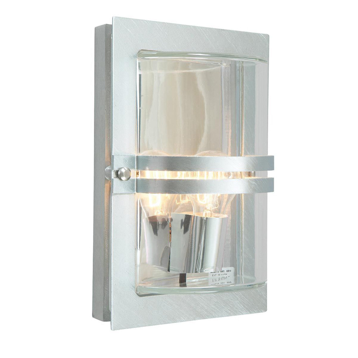 The 'Chawton' Galvanised Flush Fit Wall Light