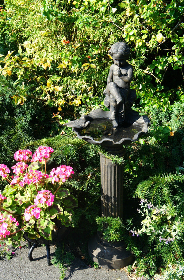 The Cherubim Garden Bird Bath