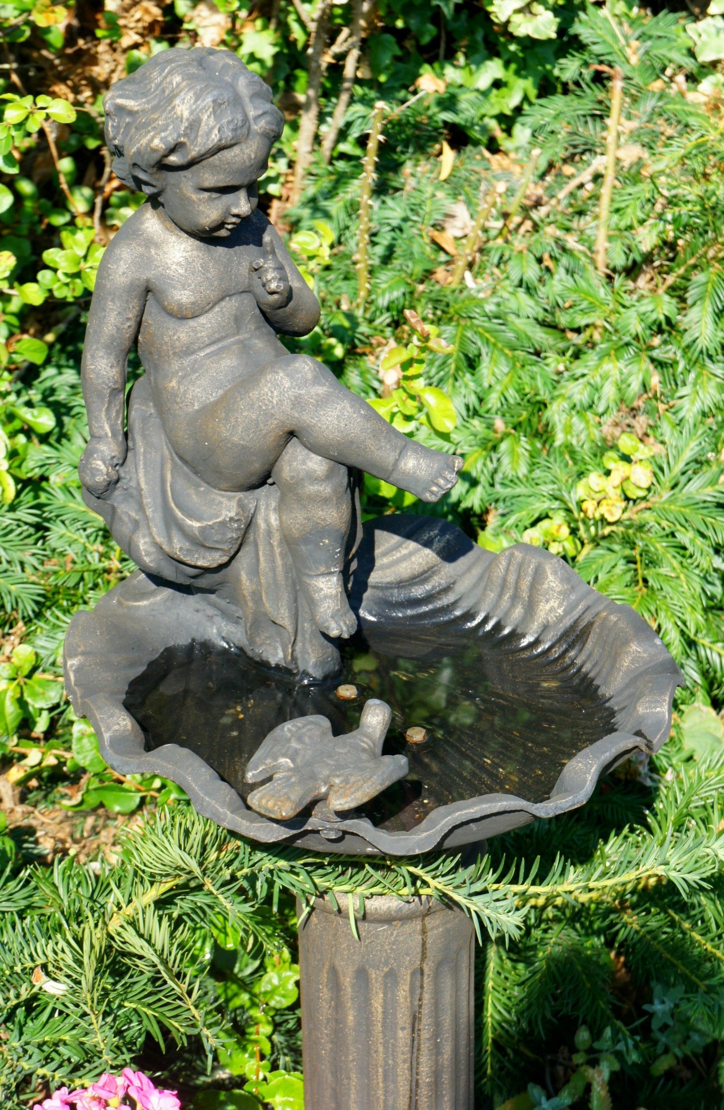 The Cherubim Garden Bird Bath