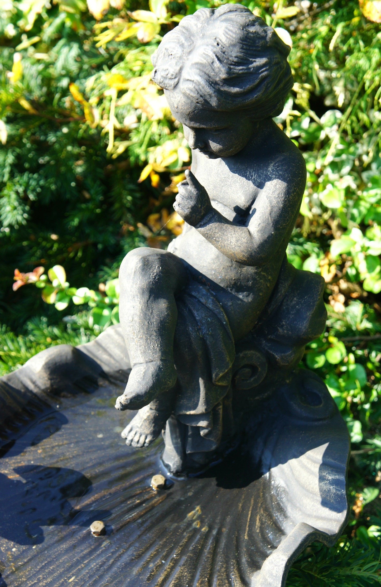 The Cherubim Garden Bird Bath