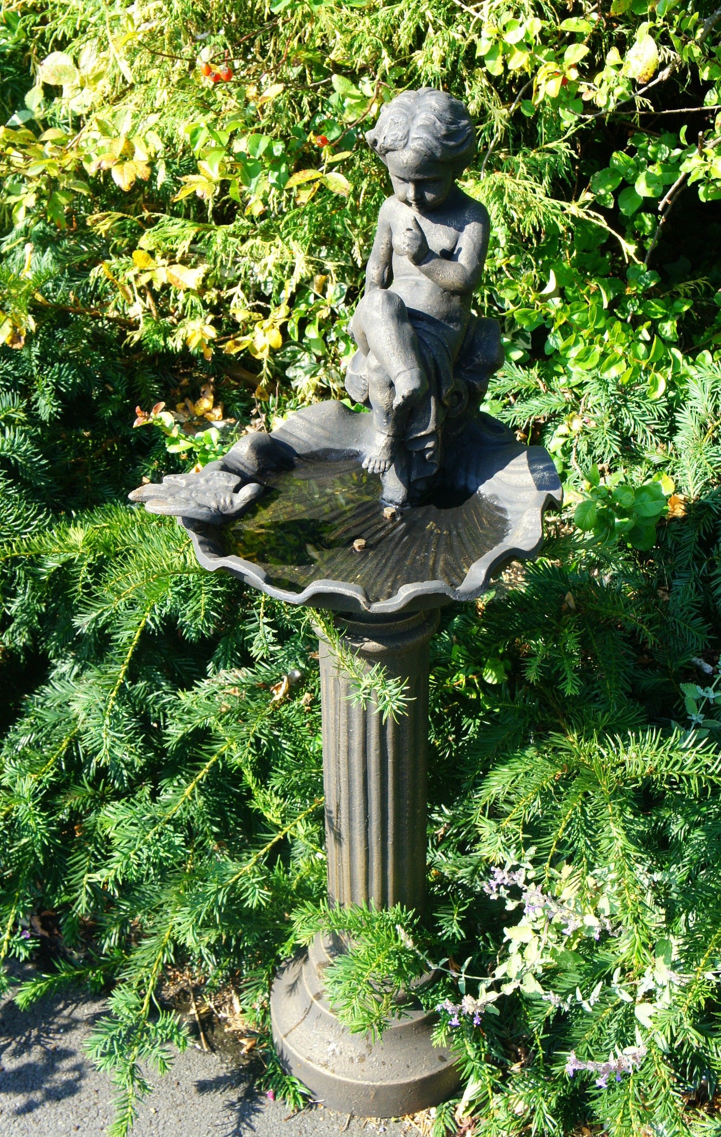 The Cherubim Garden Bird Bath