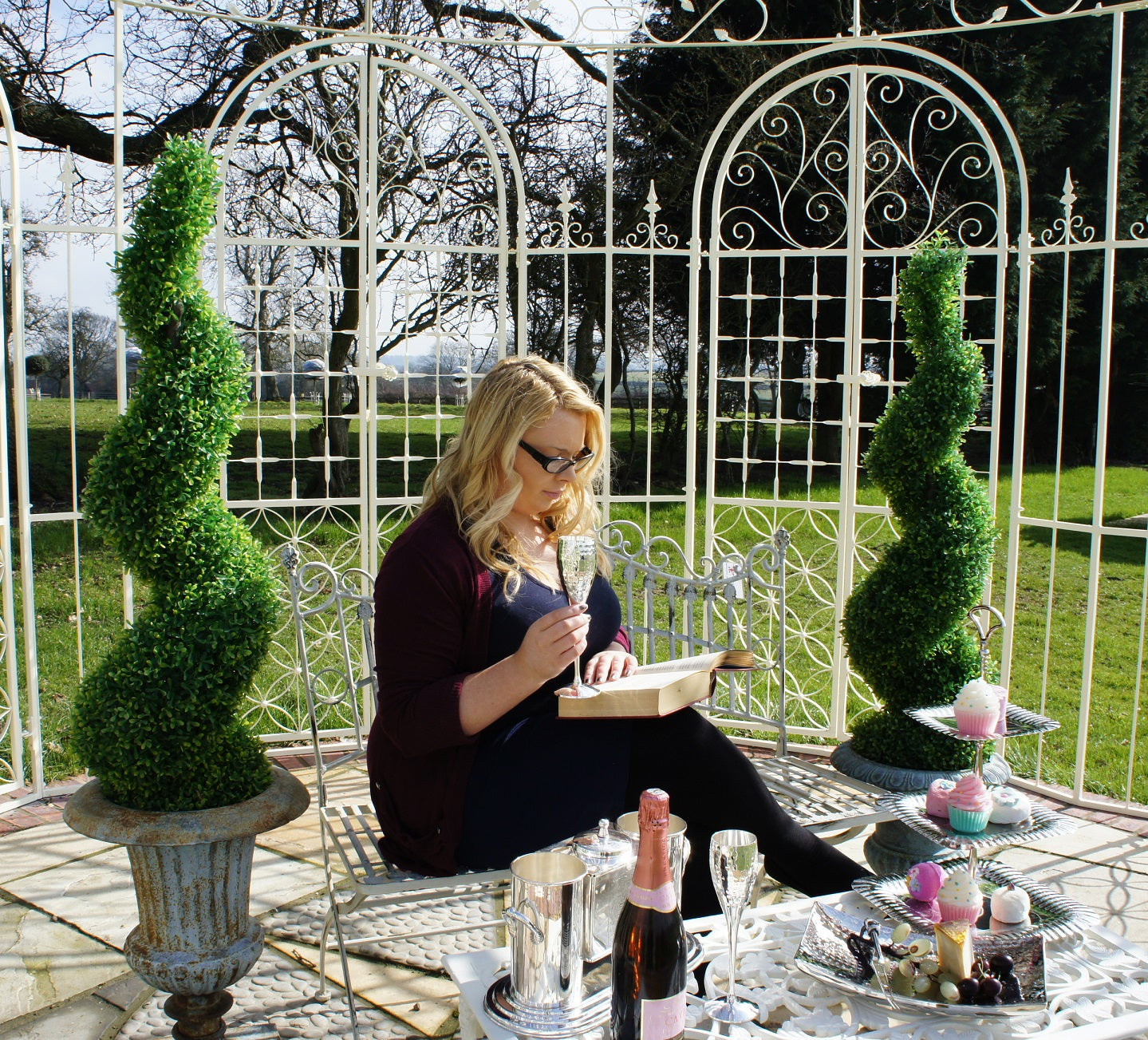 The Christiana Cream Garden Pavilion