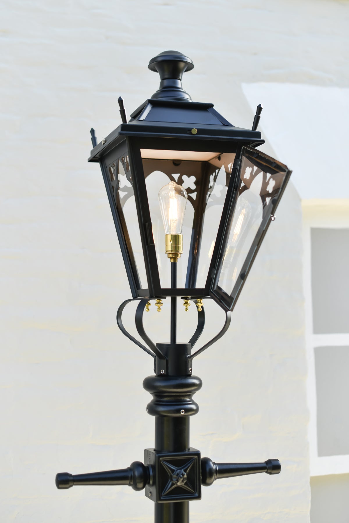 The door open on the 'Midnight Beacon' Gothic Lamp Post