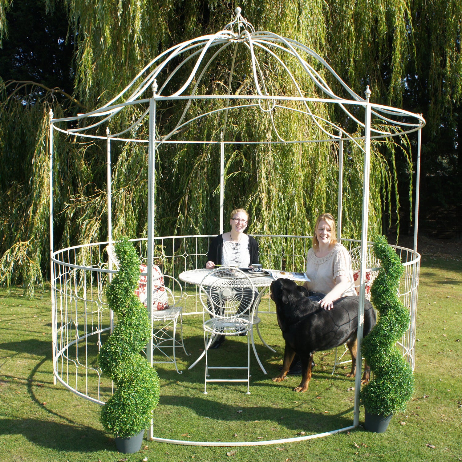 Deluxe Cream Garden Gazebo