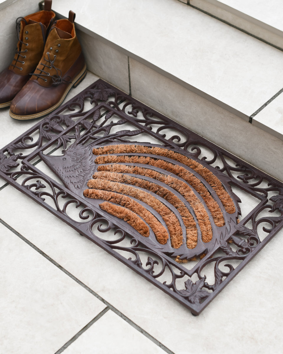 Cast Iron Ornate 'Erizo' Doormat 
